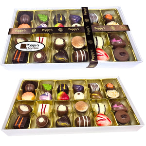 Poppy's Chocolate Chocolate Gift Box 24 Gourmet Chocolates Luxury Handmade Chocolate Australia lollies
