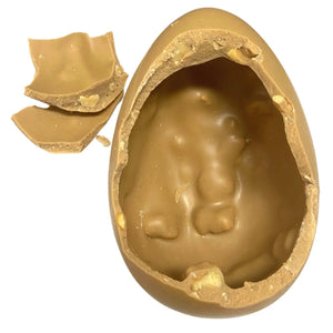 Poppy's Chocolate Deluxe Caramel Peanut Crunch Easter Egg Luxury Handmade Easter Chocolate lollies