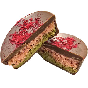 Poppy's Chocolate Chocolate Pie Pink Pistachio Limited Edition Luxury Handmade Chocolate