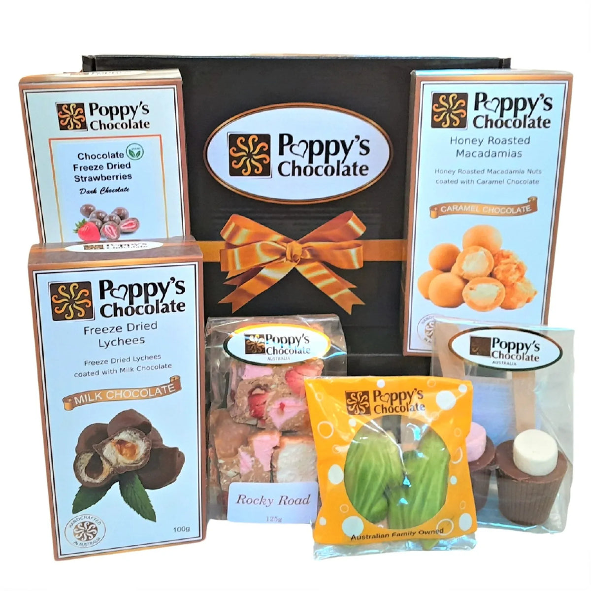 Poppy's Chocolate Mini Chocolate Hamper Luxury Handmade Chocolate Gifts Australia Lollies