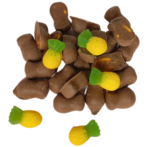 Milk Chocolate coated Pineapple lollies