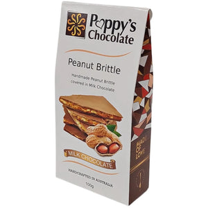 Poppy's Chocolate Peanut Brittle Coated In Milk Chocolate 100G