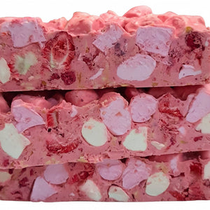 Poppy's Chocolate Pink Blossom Rocky Road 125G
