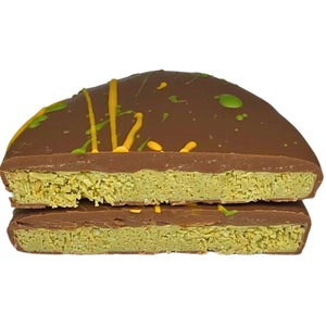 Poppy's Chocolate Pistachio Egg Block Limited Edition Luxury Handmade Easter Chocolate