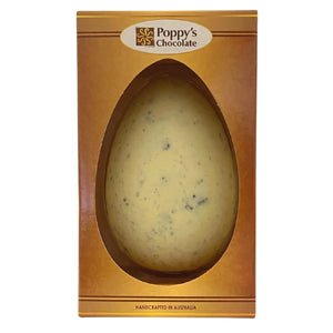 Poppy's Chocolate Deluxe Cookies & Cream Easter Egg Luxury Handmade Easter Chocolate lollies