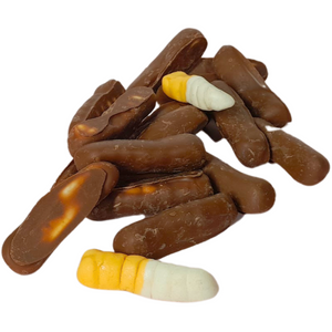 Milk Chocolate coated Witchetty Grub lollies