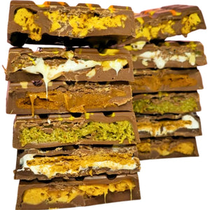 Poppy's Chocolate Bliss Chocolate Block Indulgence Pack 6 Bliss Chocolate Blocks Luxury Handmade Chocolate