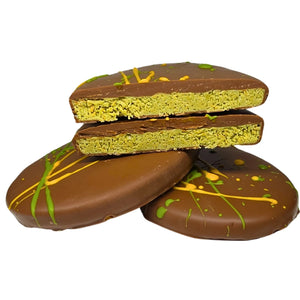 Poppy's Chocolate Pistachio Egg Block Limited Edition Luxury Handmade Easter Chocolate