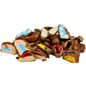 Assorted lollies coated in Premium Poppy's Chocolate Coated.