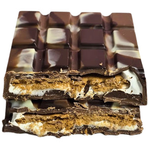 Poppy's Chocolate S'mores Bliss Chocolate Block Luxury Handmade Chocolate