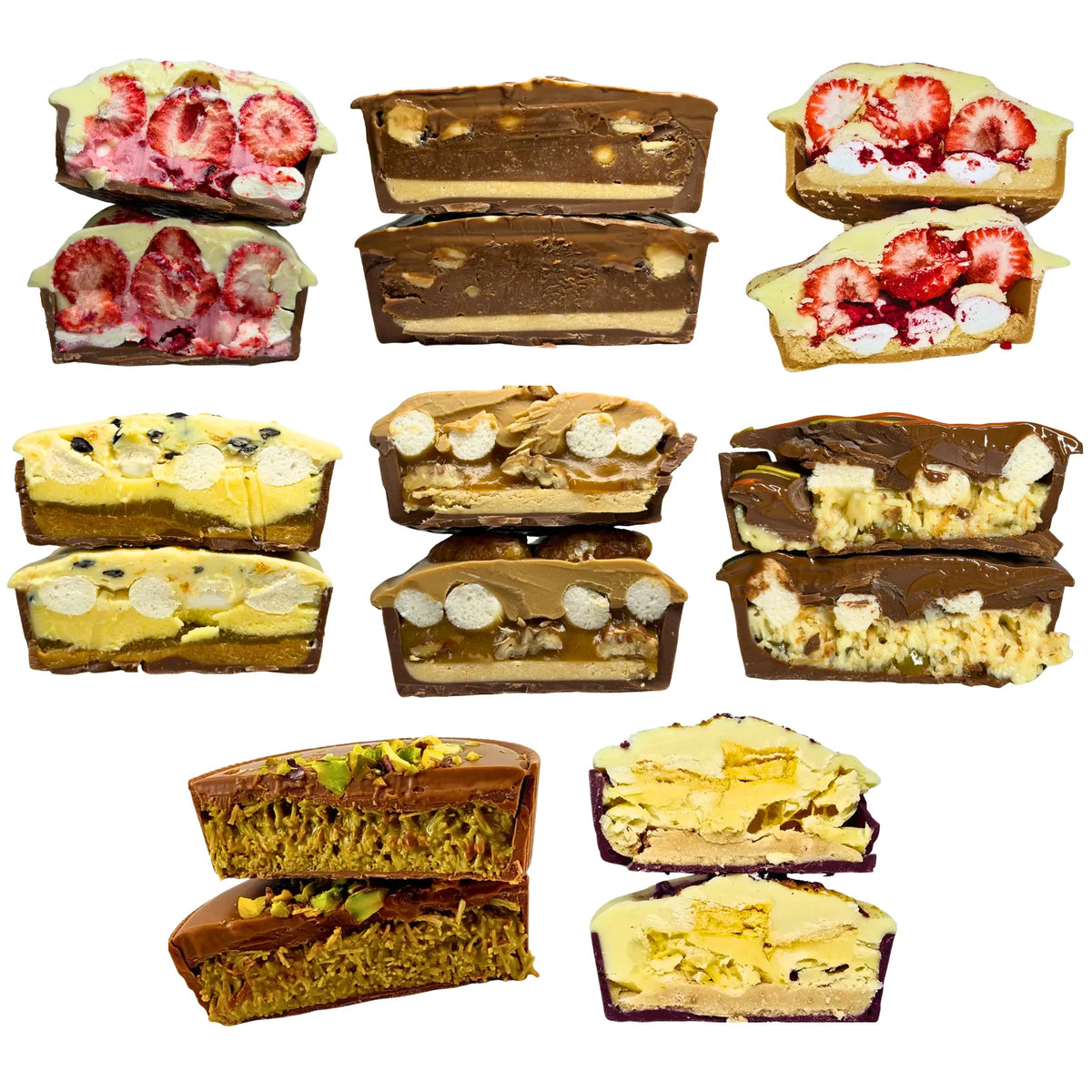 Poppy's Chocolate Chocolate Pie Variety Box Limited Edition Luxury Handmade Chocolate Australia lollies