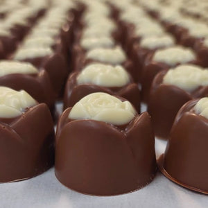 Poppy's Chocolate Gourmet Chocolate Hazelnut Rose Luxury Handmade Chocolate lollies