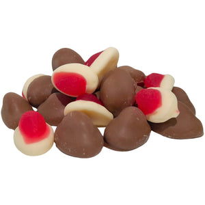 Poppy's Chocolate Milk Chocolate Coated Strawberry Cream Lollies