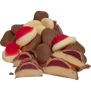 Poppy's Chocolate Milk Chocolate Coated Strawberry & Cream Lollies Luxury Chocolate Coated Lollies