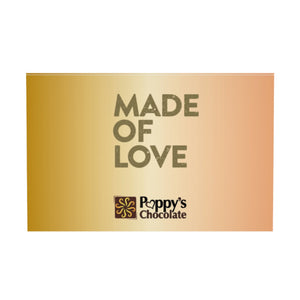 Poppy's Chocolate Gift Card Note Paper
