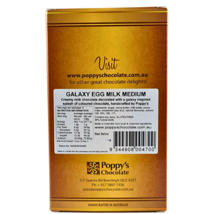 Poppy's Chocolate Galaxy Easter Egg Milk Chocolate Medium