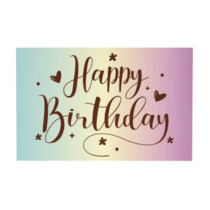 Poppy's Chocolate Gift Card Note Paper