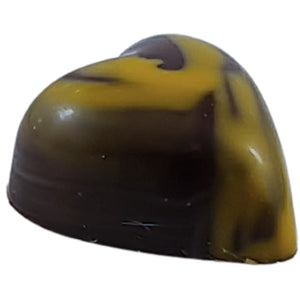 Poppy's Chocolate Gourmet Chocolate Caramel Heart Dark Chocolate Luxury Handmade Chocolate lollies