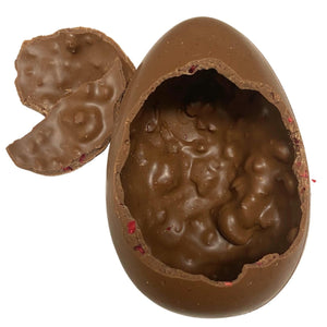 Poppy's Chocolate Deluxe Raspberry Milk Chocolate Easter Egg Luxury Handmade Easter Chocolate lollies