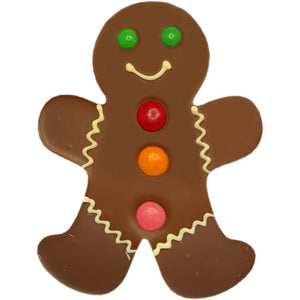 Poppy's Chocolate Gingerbread Man Luxury Handmade Christmas Chocolate lollies