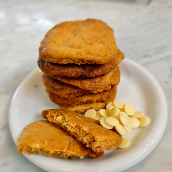 White Chocolate Chip Cookies - Poppys Chocolate