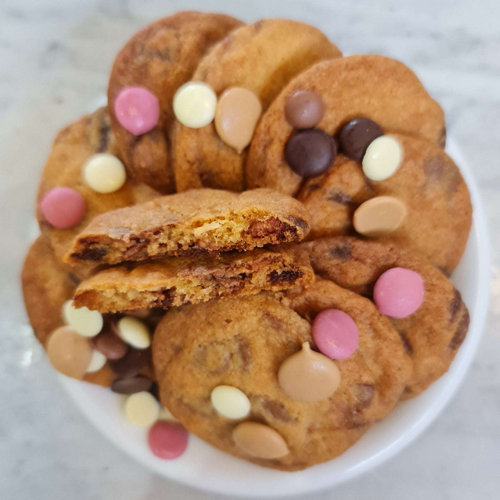 Chocolate Chip Cookies with Mixed Chocolate