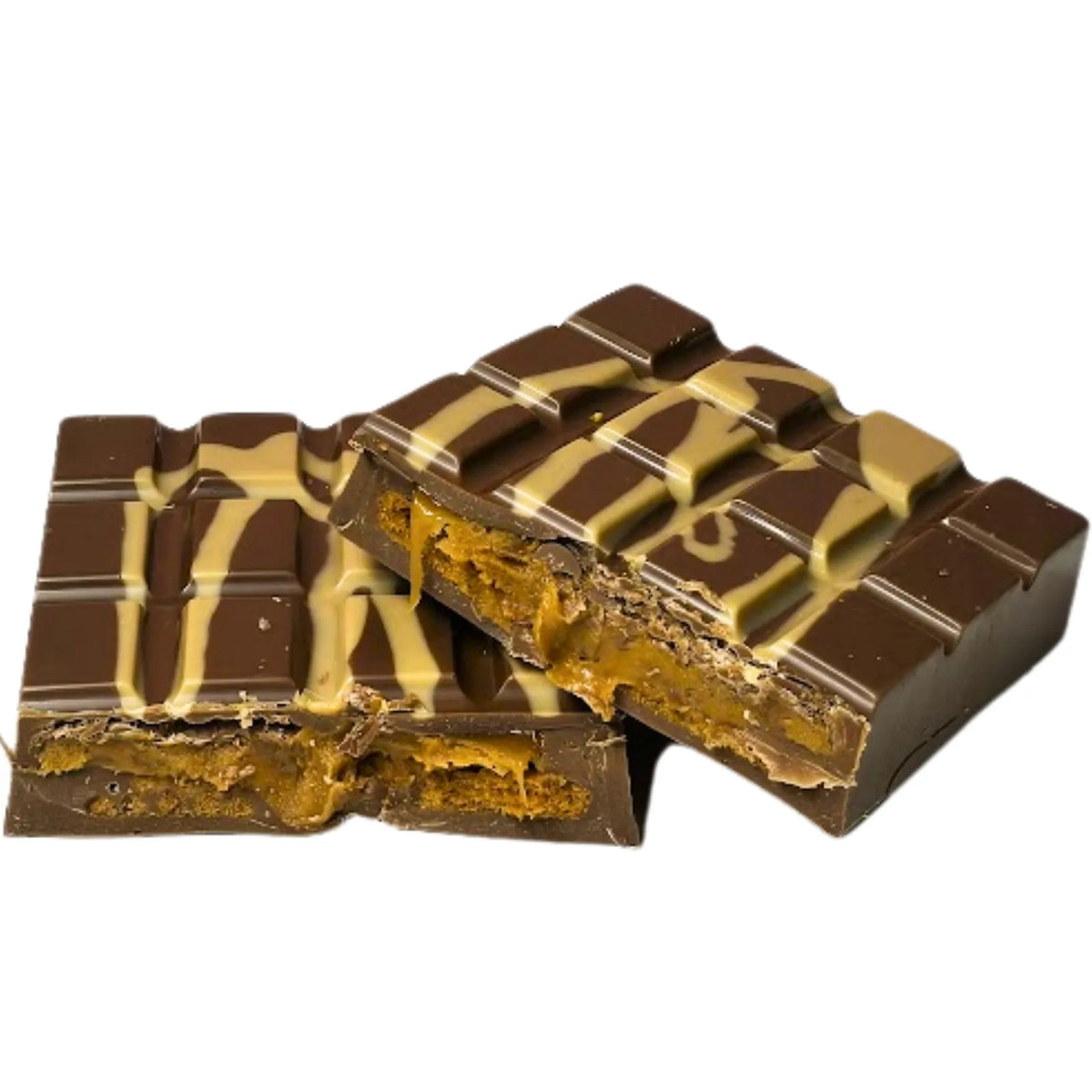 Poppy's Chocolate Biscoozy Bliss Chocolate Block Ultimate Biscoff Indulgence Luxury Handmade Chocolate lollies