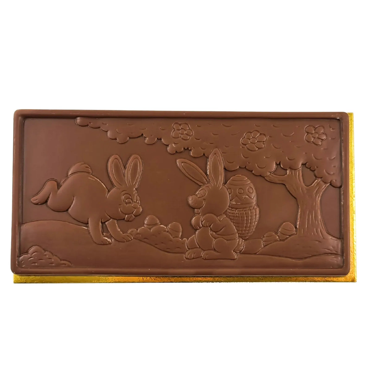 Poppy's Chocolate Milk Chocolate Easter Scene Bar Luxury Handmade Easter Chocolate lollies