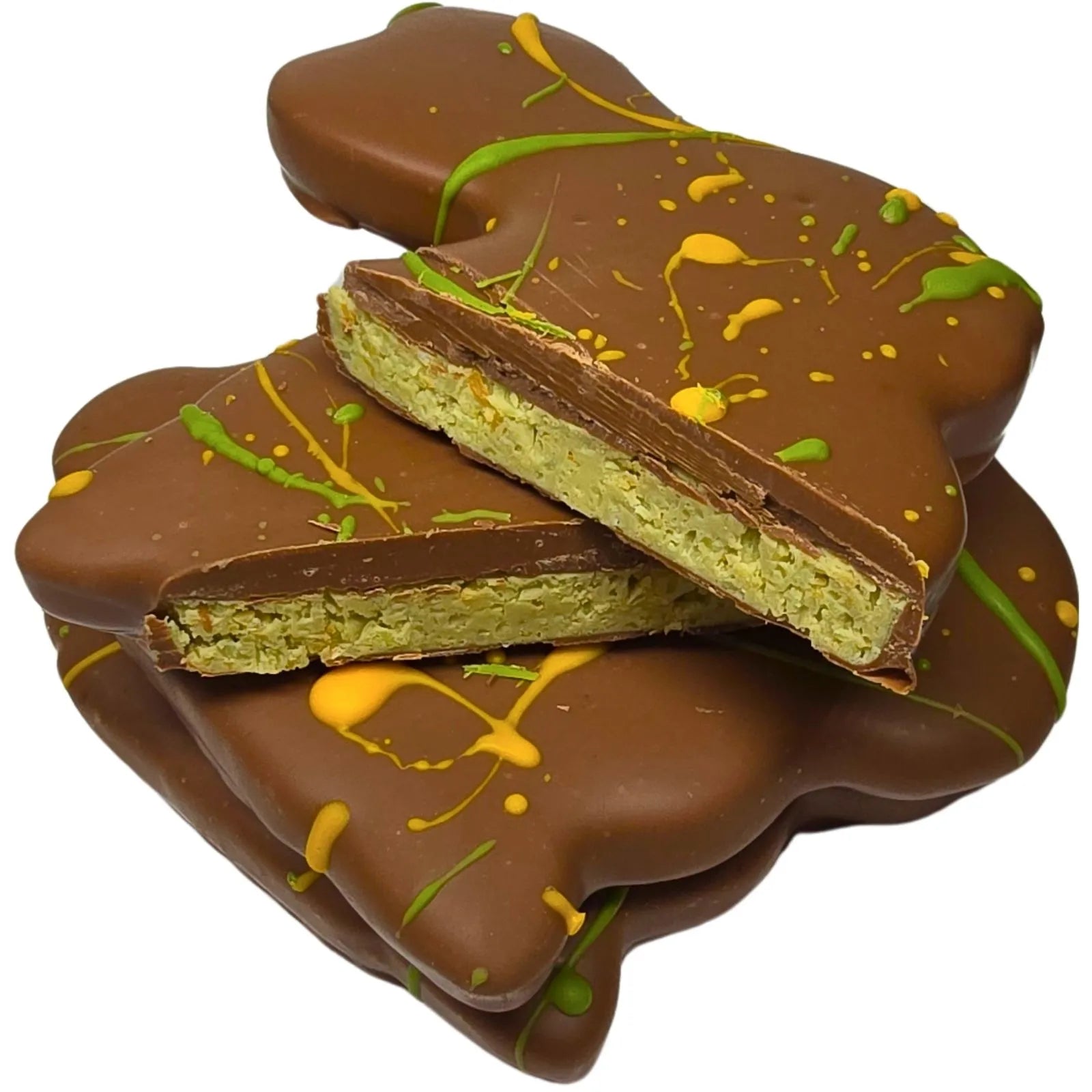 Poppy's Chocolate Pistachio Coconut Bunny Limited Edition Luxury Handmade Easter Chocolate  