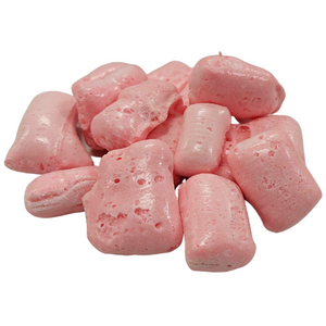 Freeze Dried Zombie Chews Sour Pink Strawberry Lollies