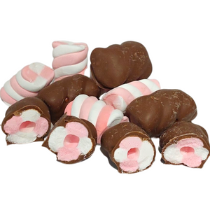 Frochies Pink Twist Marshmallow chocolate coated freeze dried lollies