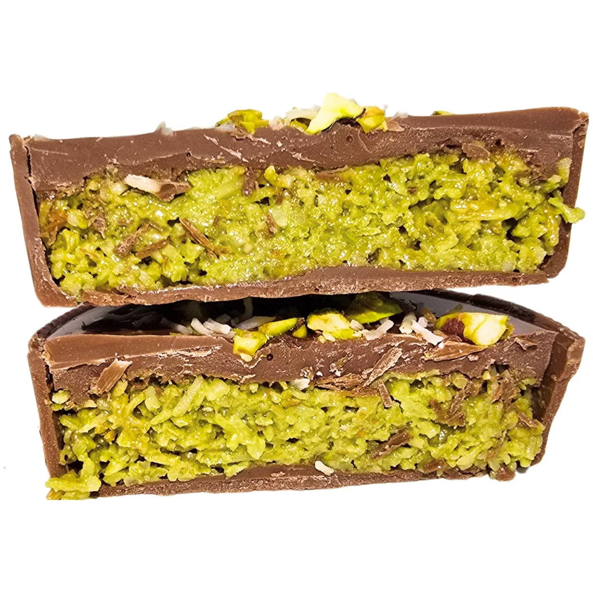 Poppy's Chocolate Chocolate Pie Pistachio Coconut Luxury Handmade Chocolate Australia lollies