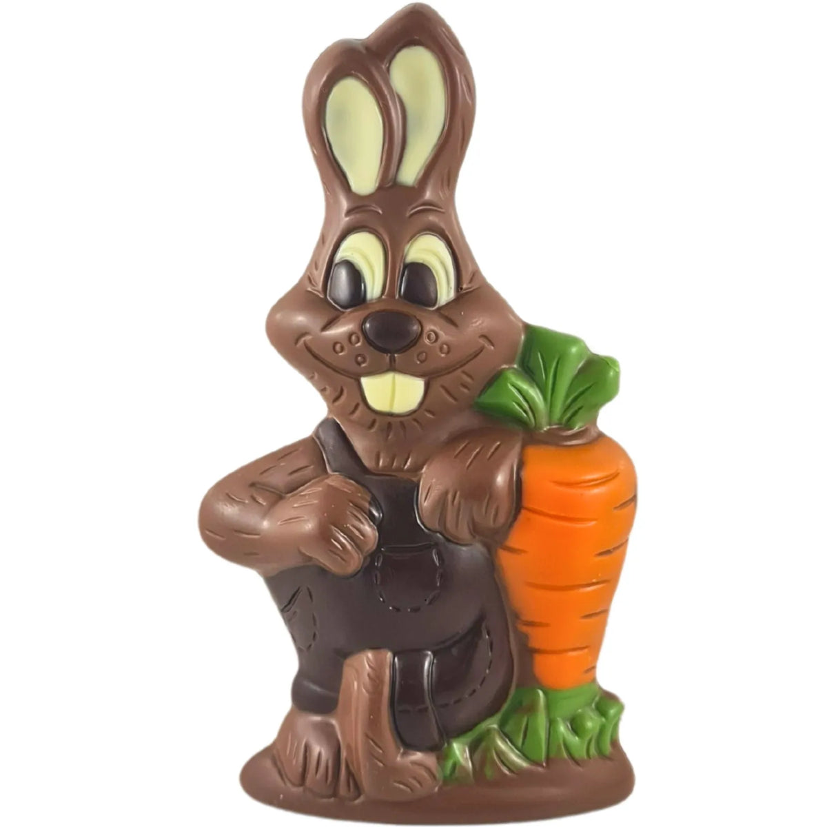 Poppy's Chocolate Milk Chocolate Easter Bunny with Carrot Luxury Handmade Easter Chocolate lollies