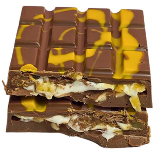 Poppy's Chocolate Lemon Silk Bliss Chocolate Block Luxury Handmade Chocolate
