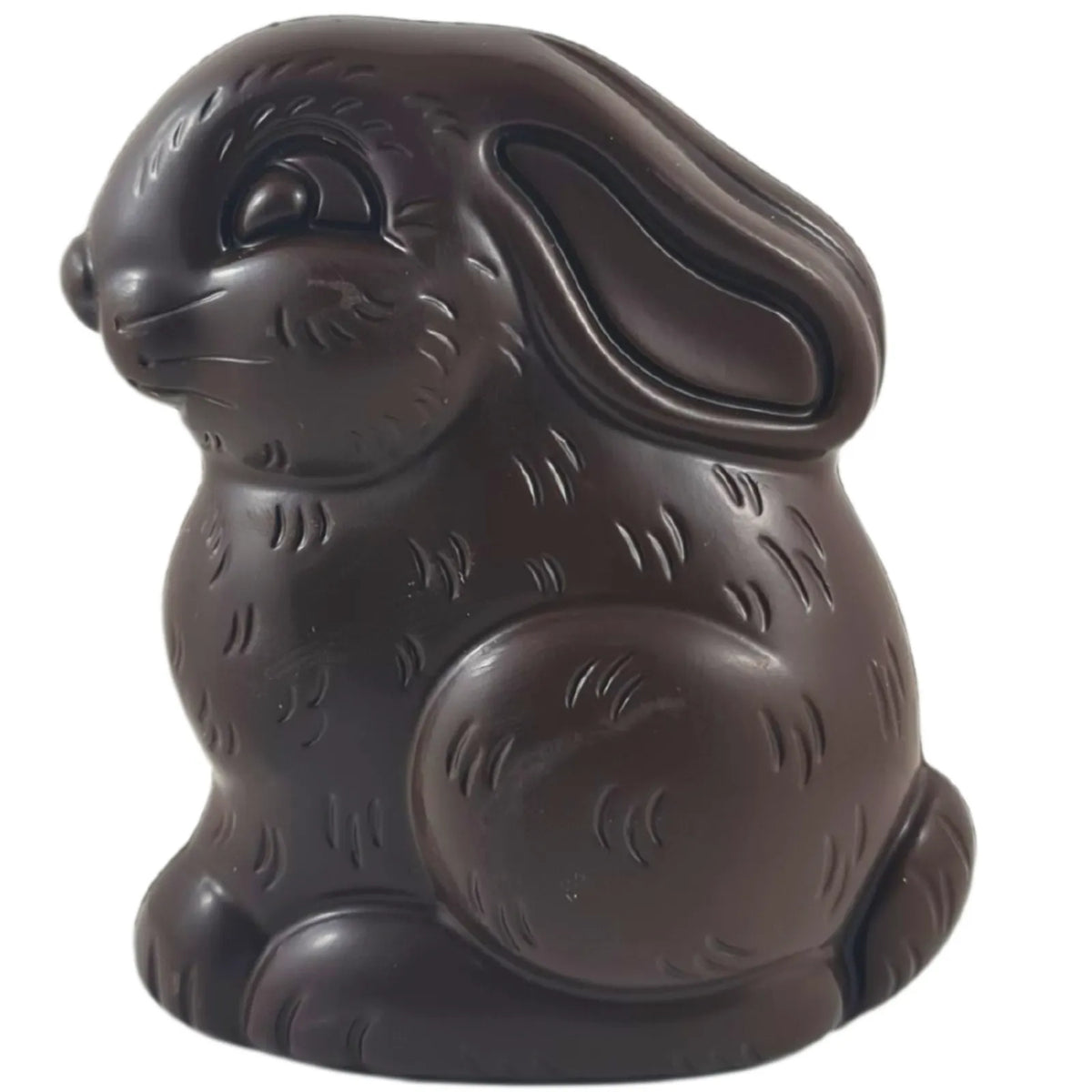 Poppy's Chocolate Dark Chocolate Sitting Easter Bunny Luxury Handmade Easter Chocolate