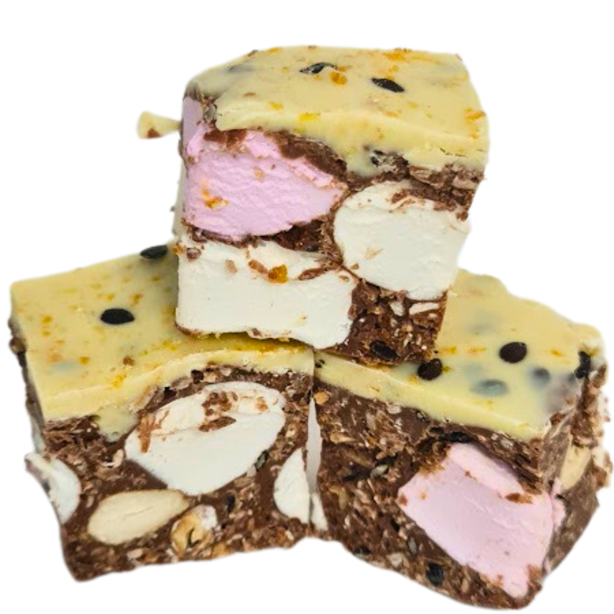 Rocky Road Passionfruit & Cashew milk chocolate 125g