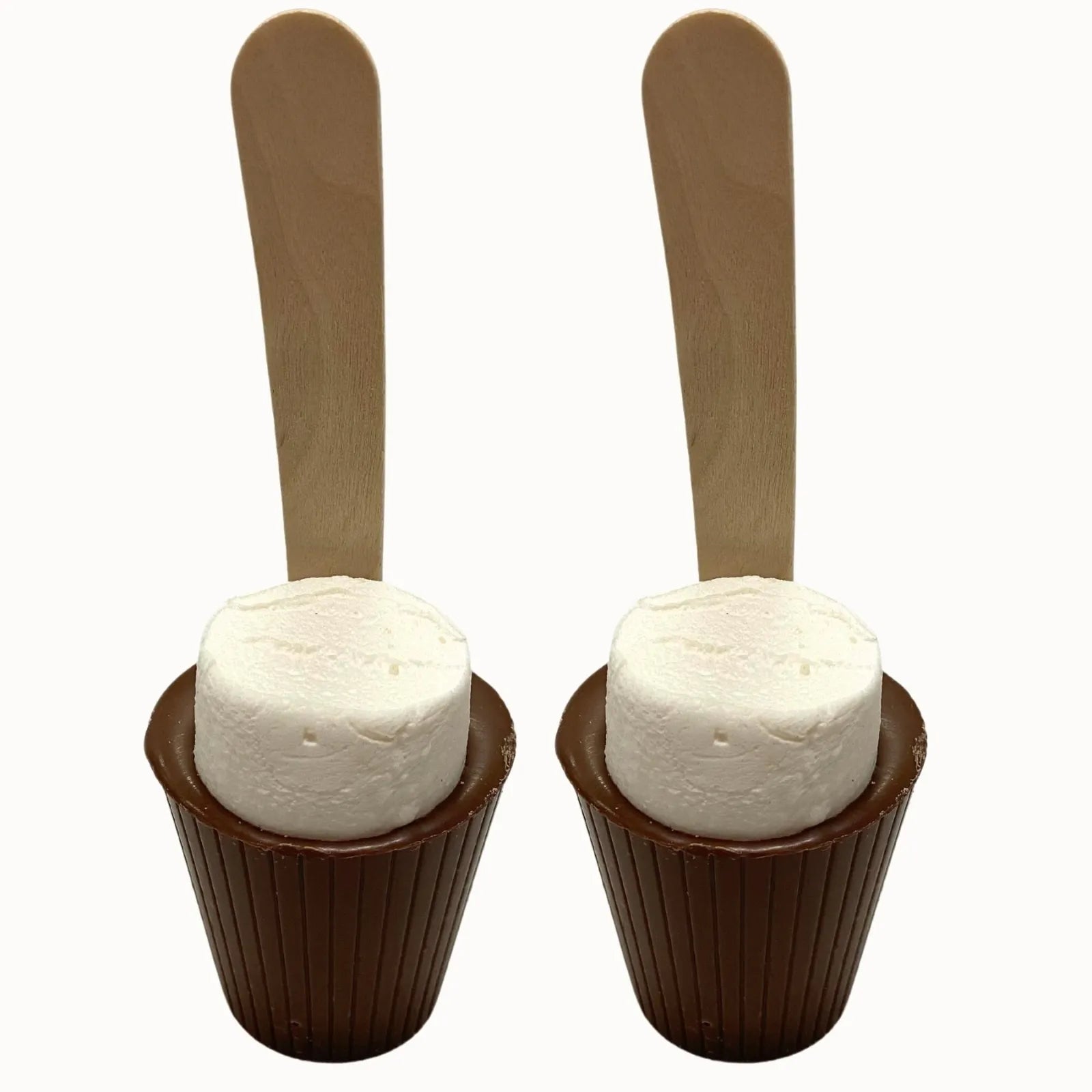Poppy's Chocolate Hot Chocolate Stick Milk Chocolate Twin Pack Luxury Handmade Chocolate Couverture Chocolate