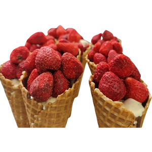 Deluxe Strawberry Sundae Cone