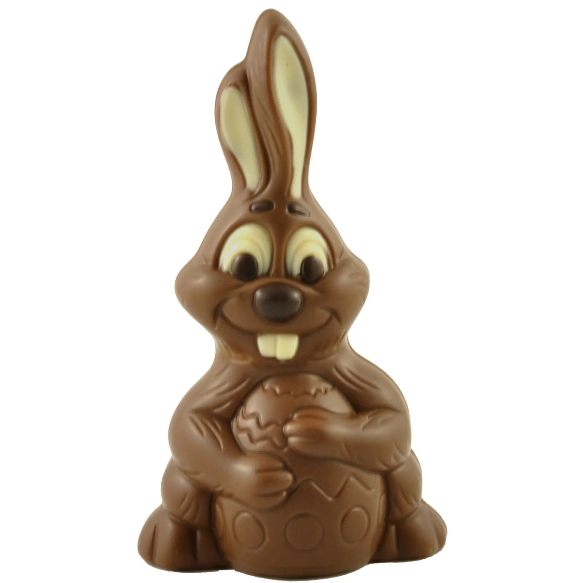 Poppy's Chocolate Milk Chocolate Easter Bunny Holding Egg Small
