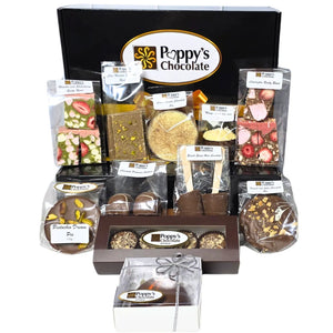 Poppy’s Chocolate Around the World Chocolate Collection. Limited edition box of 11 handcrafted chocolates.