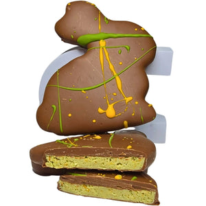 Poppy's Chocolate Pistachio Coconut Bunny Limited Edition Luxury Handmade Easter Chocolate  