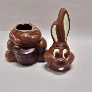 Poppy's Chocolate Easter_Bunny_Holding_Egg_Milk_Chocolate_Large