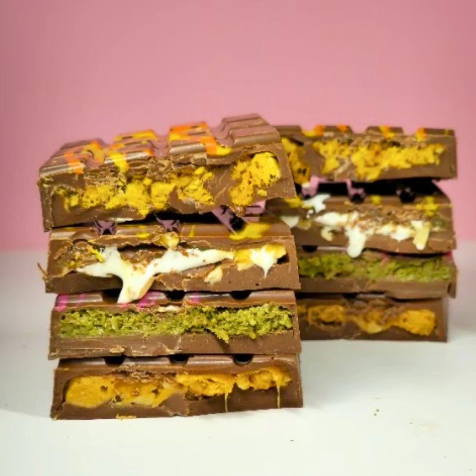 Poppy's Chocolate Joyful Bliss Pack 4 Bliss Chocolate Blocks Gluten Free Luxury Handmade Chocolate 