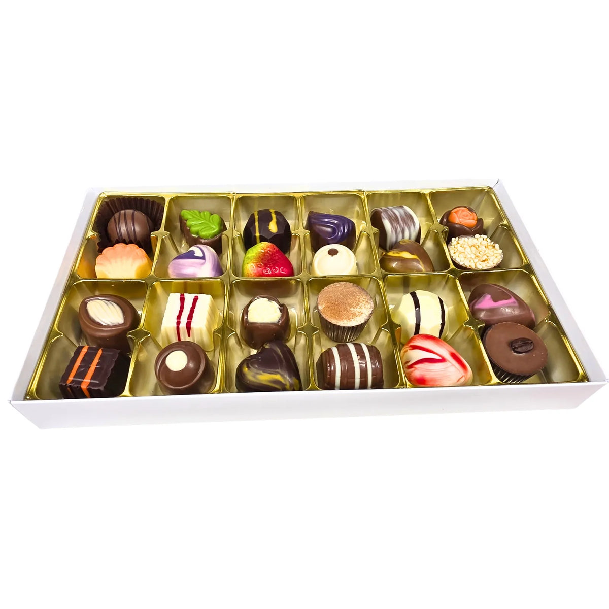 Poppy's Chocolate Chocolate Gift Box 24 Gourmet Chocolates Luxury Handmade Chocolate Australia lollies