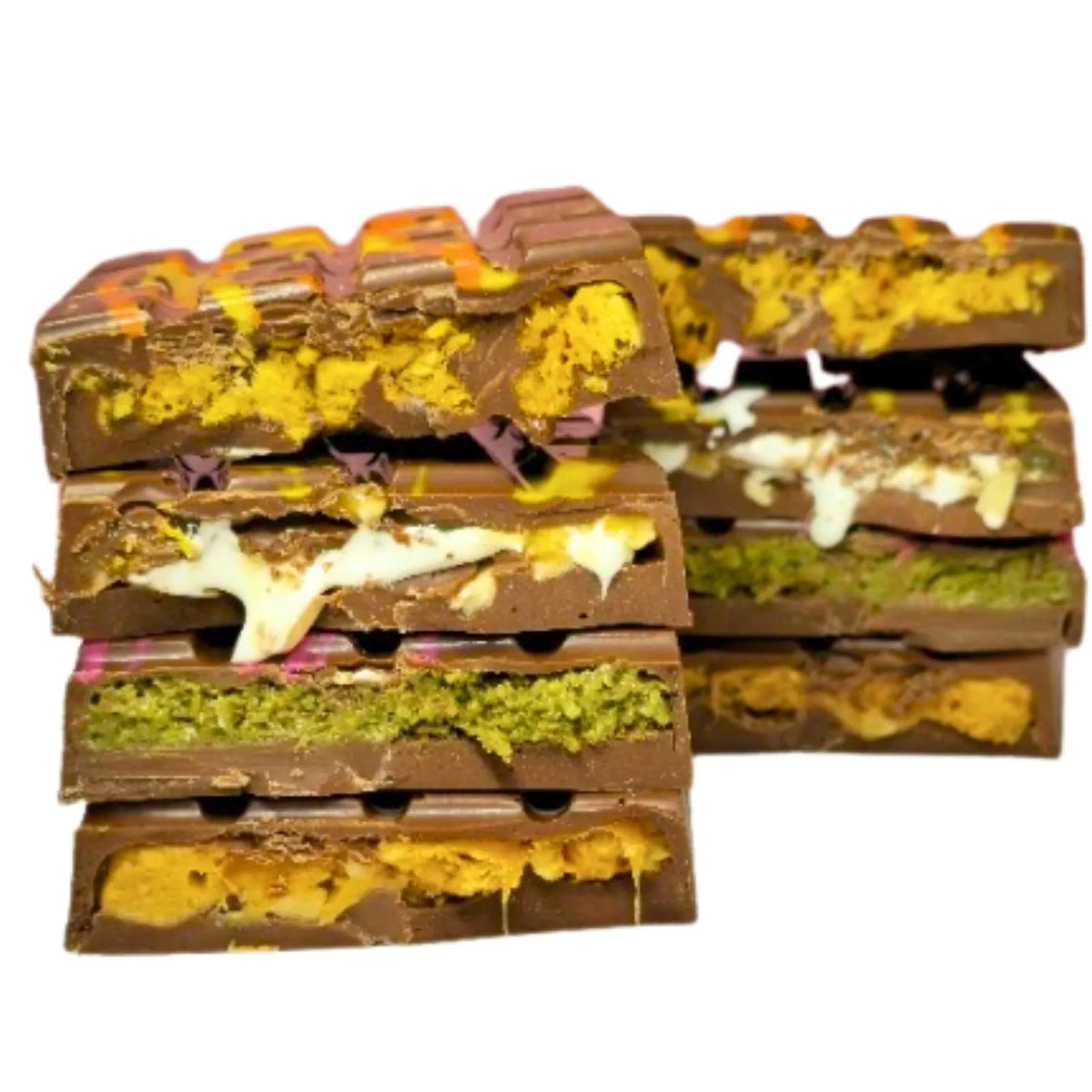 Poppy's Chocolate Joyful Bliss Pack 4 Bliss Chocolate Blocks Gluten Free Luxury Handmade Chocolate 