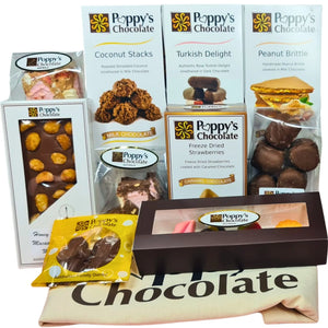 Poppy's Chocolate Fan Faves Fan Favourites Bag Chocolate Hamper Luxury Handmade Chocolate Australia