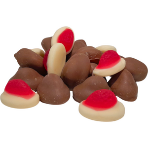 Milk Chocolate coated Strawberry & Cream lollies