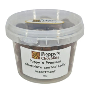 Poppy's Premium Chocolate Coated Lolly assortment
