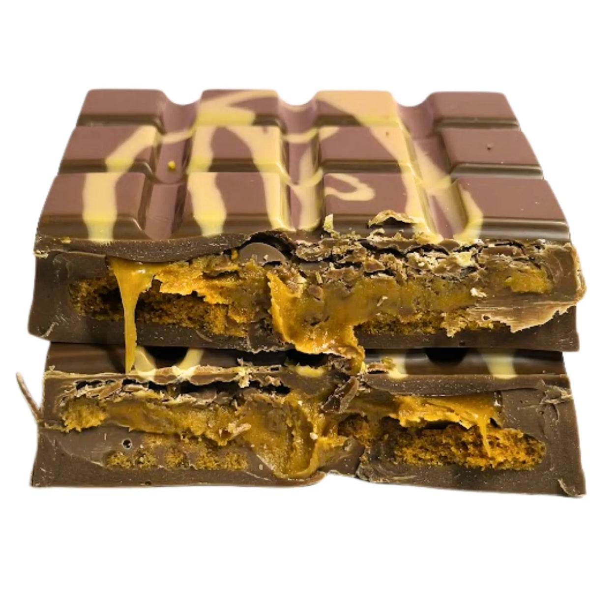 Poppy's Chocolate Biscoozy Bliss Chocolate Block Ultimate Biscoff Indulgence Luxury Handmade Chocolate lollies