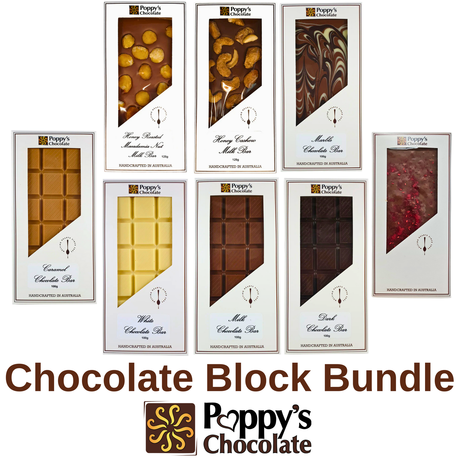 Chocolate Block Bundle 8 Blocks